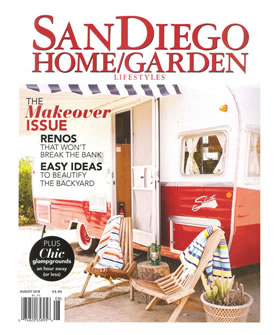 Nick Martin Landscape Architect design featured in San Diego Home & Garden Magazine August 2018